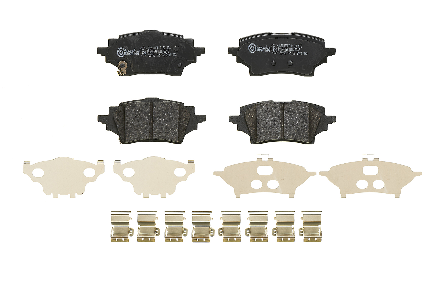 A.B.S. P 83 178 BREMBO Bremsbelagsatz, Scheibenbremse